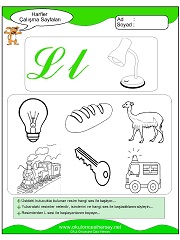 L Sesi Çalışma Sayfaları